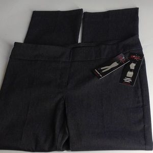 Rekucci Women's Ease Into Comfort Straight Leg Pant with Tummy Control